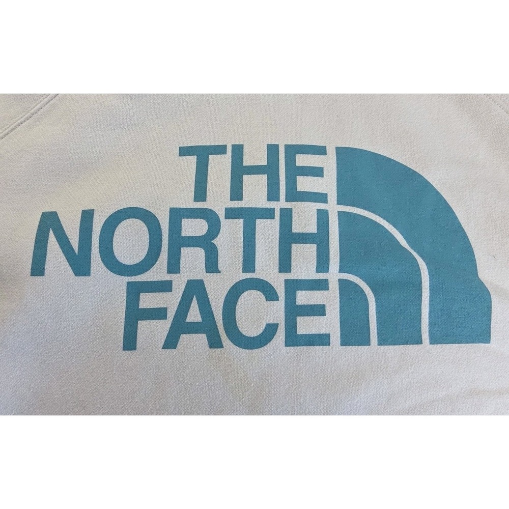 The North Face Womens Half Dome OFF WHITE Hoodie‎ Large With Big Logo 2X